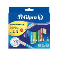 Pelikan Colorella - Marker - für Textil - gemischte Farben - Mittel (Packung mit 12)-2