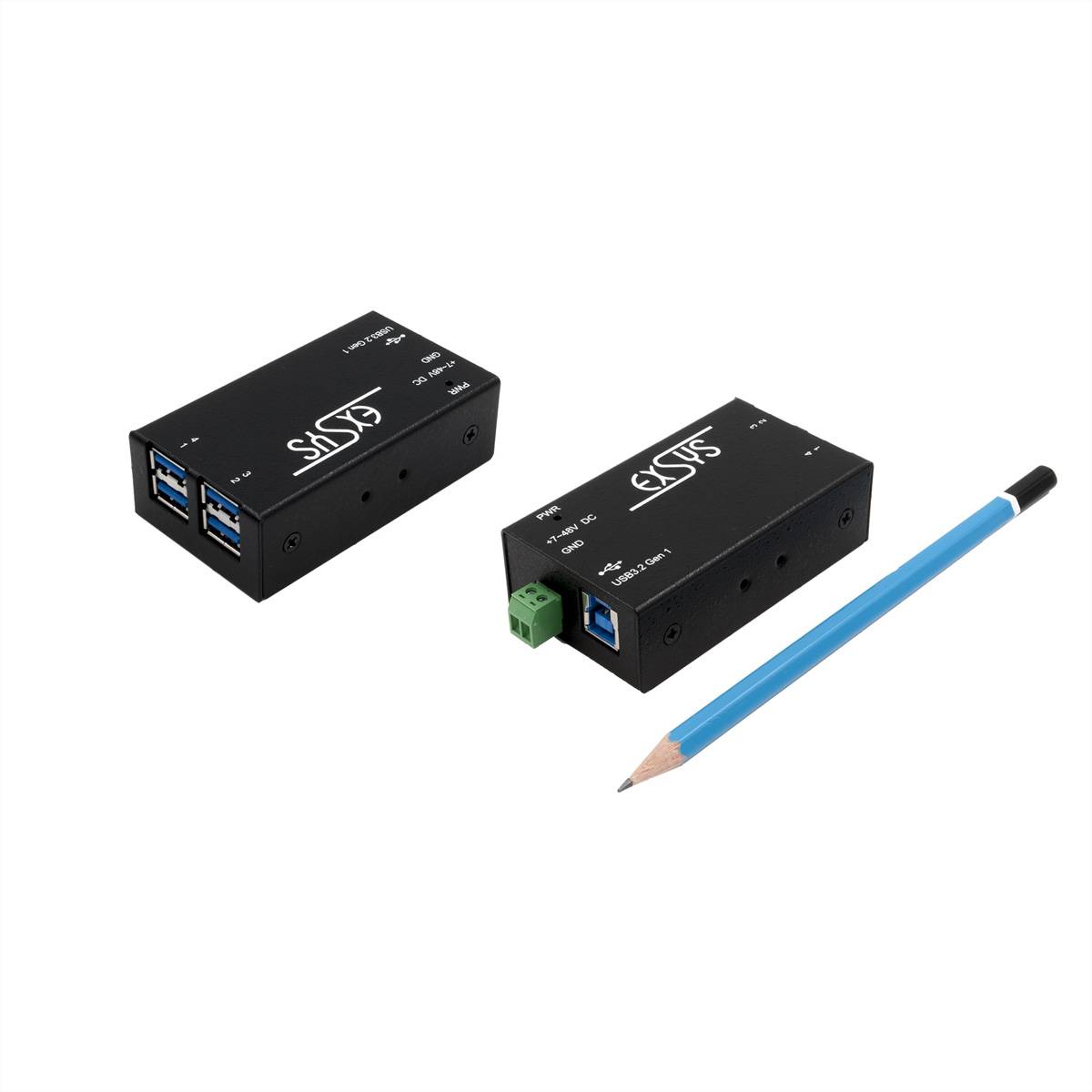 EXSYS EX-1181HMS 4 Port USB 3.2 Gen1 HUB mit15KV ESD Überspannungsschutz-0