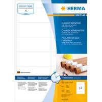 HERMA 9538, Weiß, Rechteck, A4, Universal, Polyethylen, Matte-1