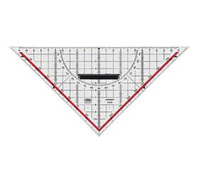 M+R Geodreieck 32cm glasklar grün hinterlegt 1 Stück-0