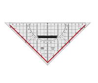 M+R Geodreieck 32cm glasklar grün hinterlegt 1 Stück-1