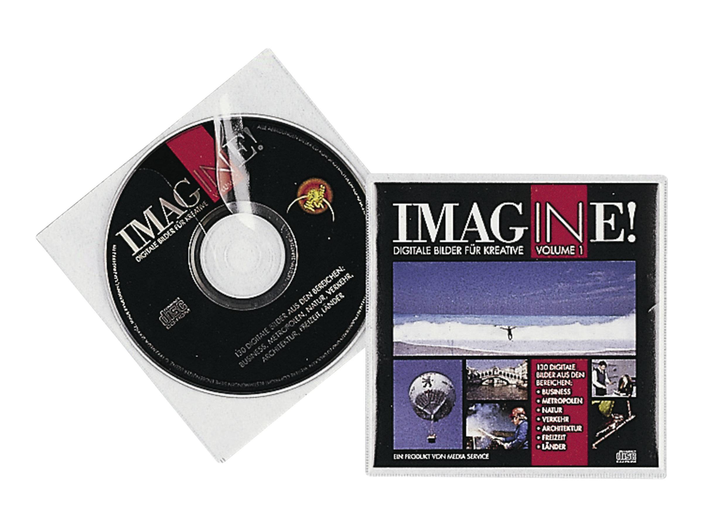 CD/DVD Hülle PP transparent 10 St./Pack. - Artikel: 180073900-0