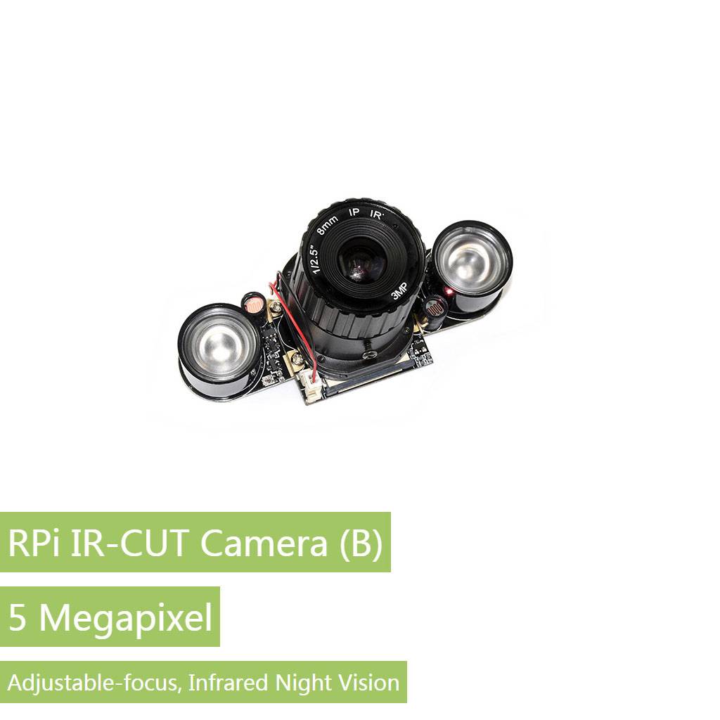 WaveShare RPi IR-CUT Camera (B) for Raspberry Pi, 5 Mega Pixel 1080P-1