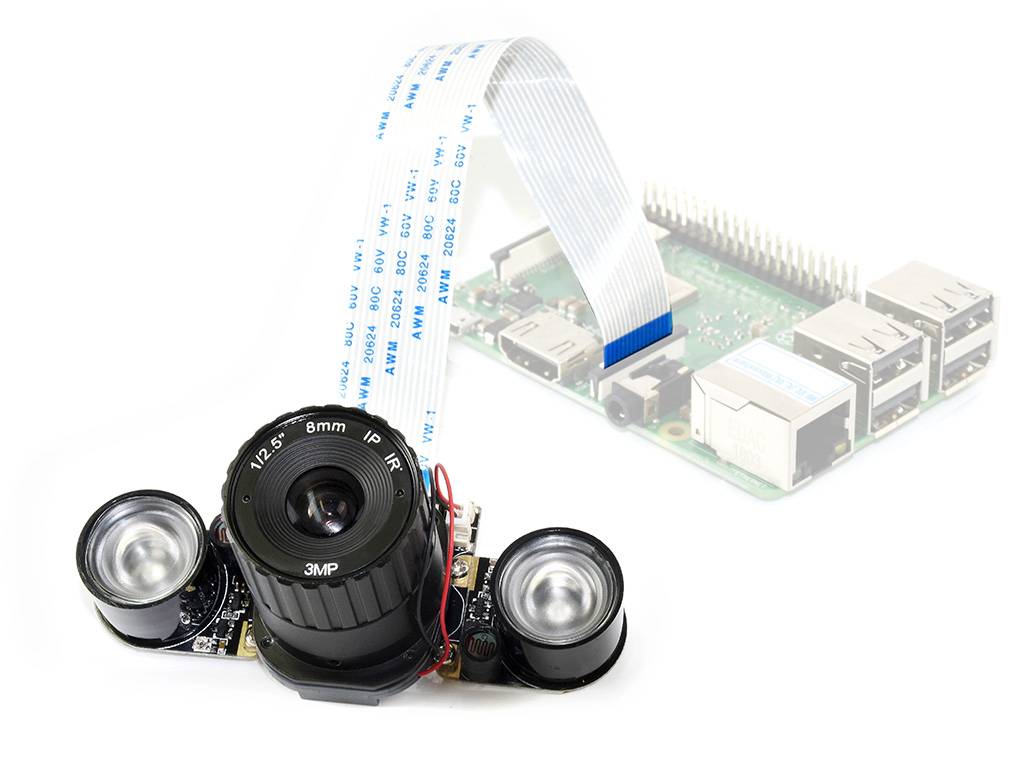 WaveShare RPi IR-CUT Camera (B) for Raspberry Pi, 5 Mega Pixel 1080P-2