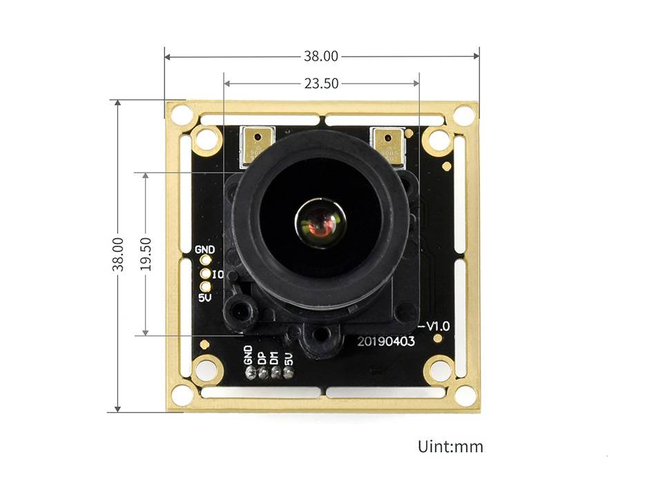 WaveShare IMX335 5MP USB Camera (A) for Raspberry Pi/Jetson Nano, Large Aperture, 2K Video Recording-4