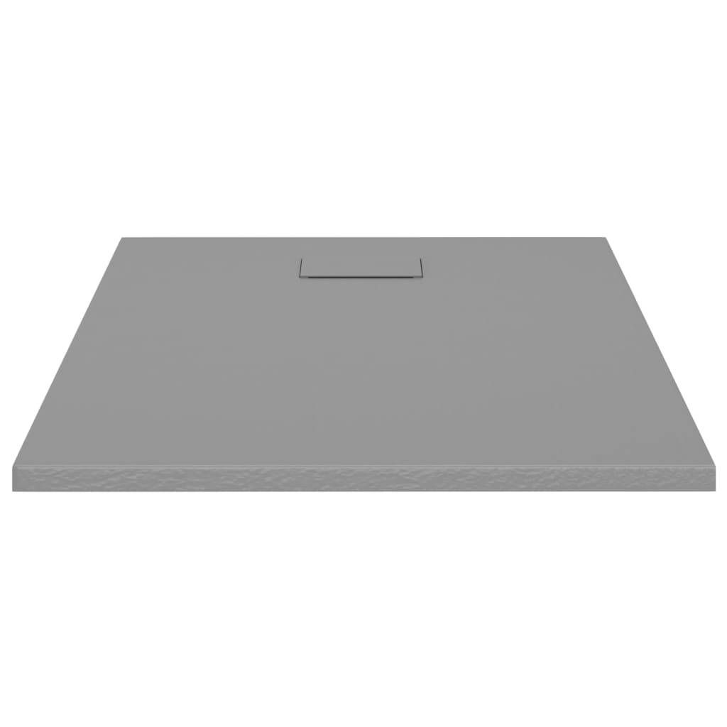 vidaXL Duschwanne SMC Grau 100x80 cm-2