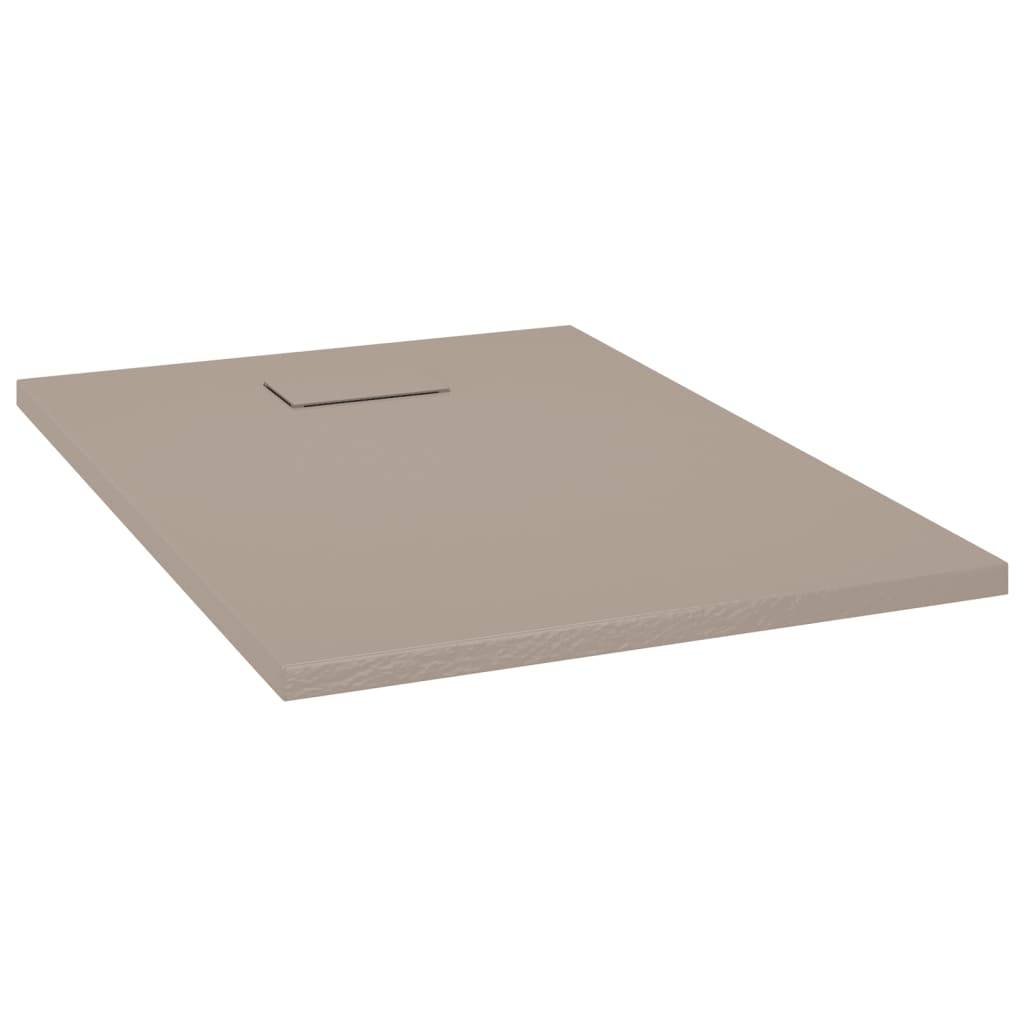 vidaXL Duschwanne SMC Braun 100x70 cm-0