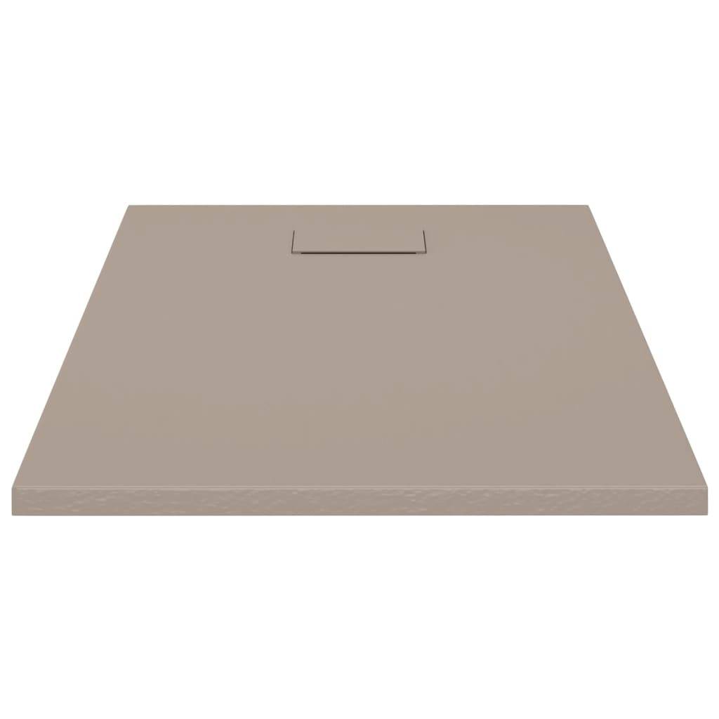 vidaXL Duschwanne SMC Braun 100x70 cm-2