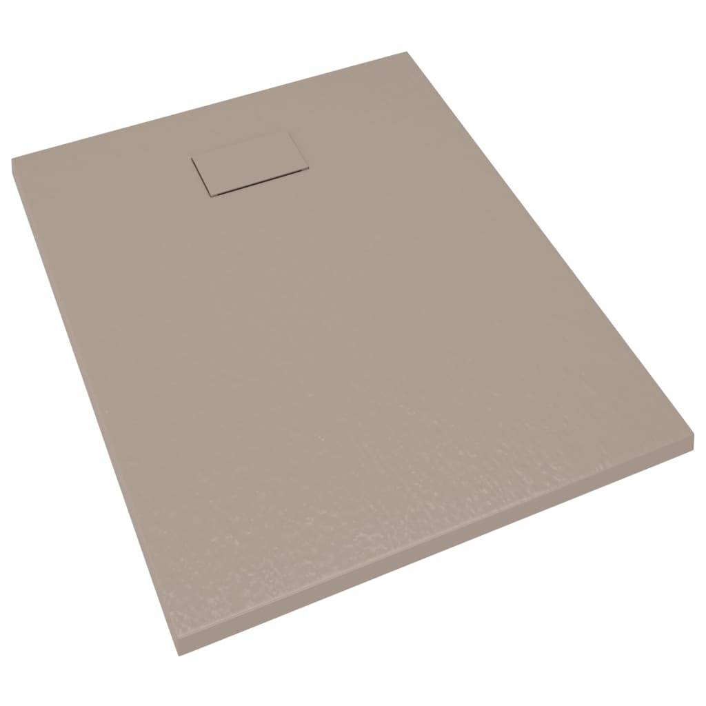 vidaXL Duschwanne SMC Braun 100x80 cm-2