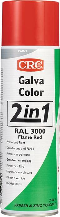 CRC Farbschutzlackspray 2 in 1 GALVACOLOR reinweiß RAL 9010 500 ml-2