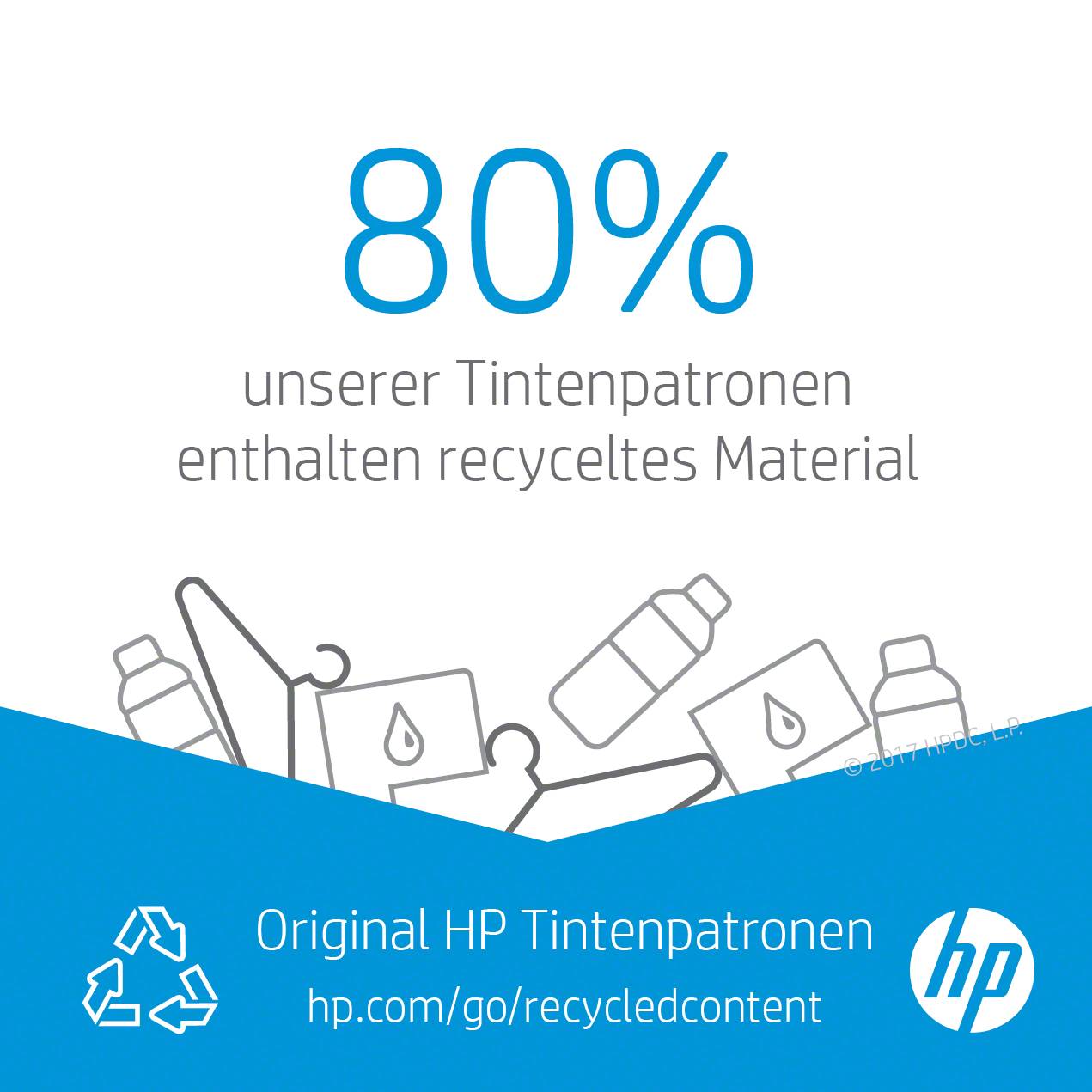 HP 302XL - 8 ml - Hohe Ergiebigkeit - Farbe (Cyan, Magenta, Gelb)-2