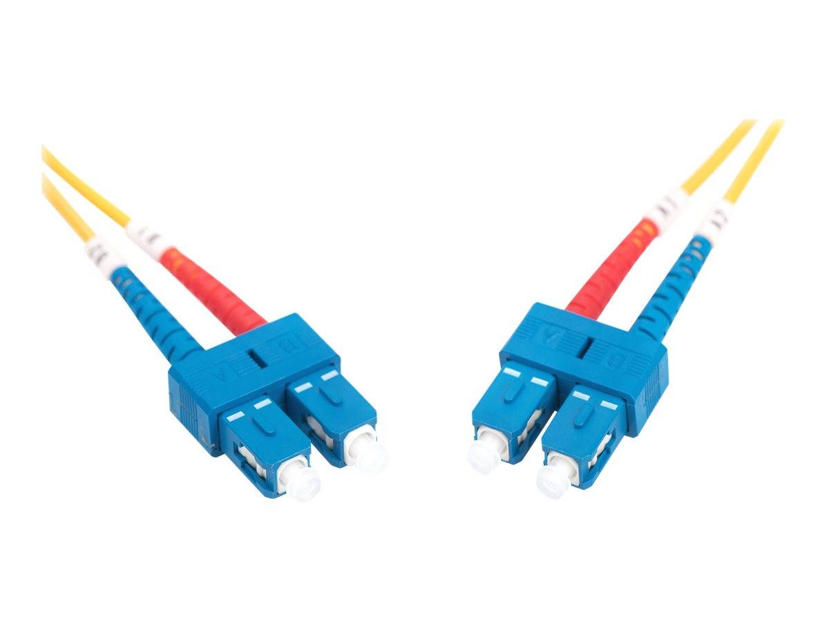 Digitus DK-2922-05 Glasfaser LWL Anschlusskabel 5.00 m Gelb [1x SC-Stecker - 1x SC-Stecker] 9/125 µ Singlemode OS2-2