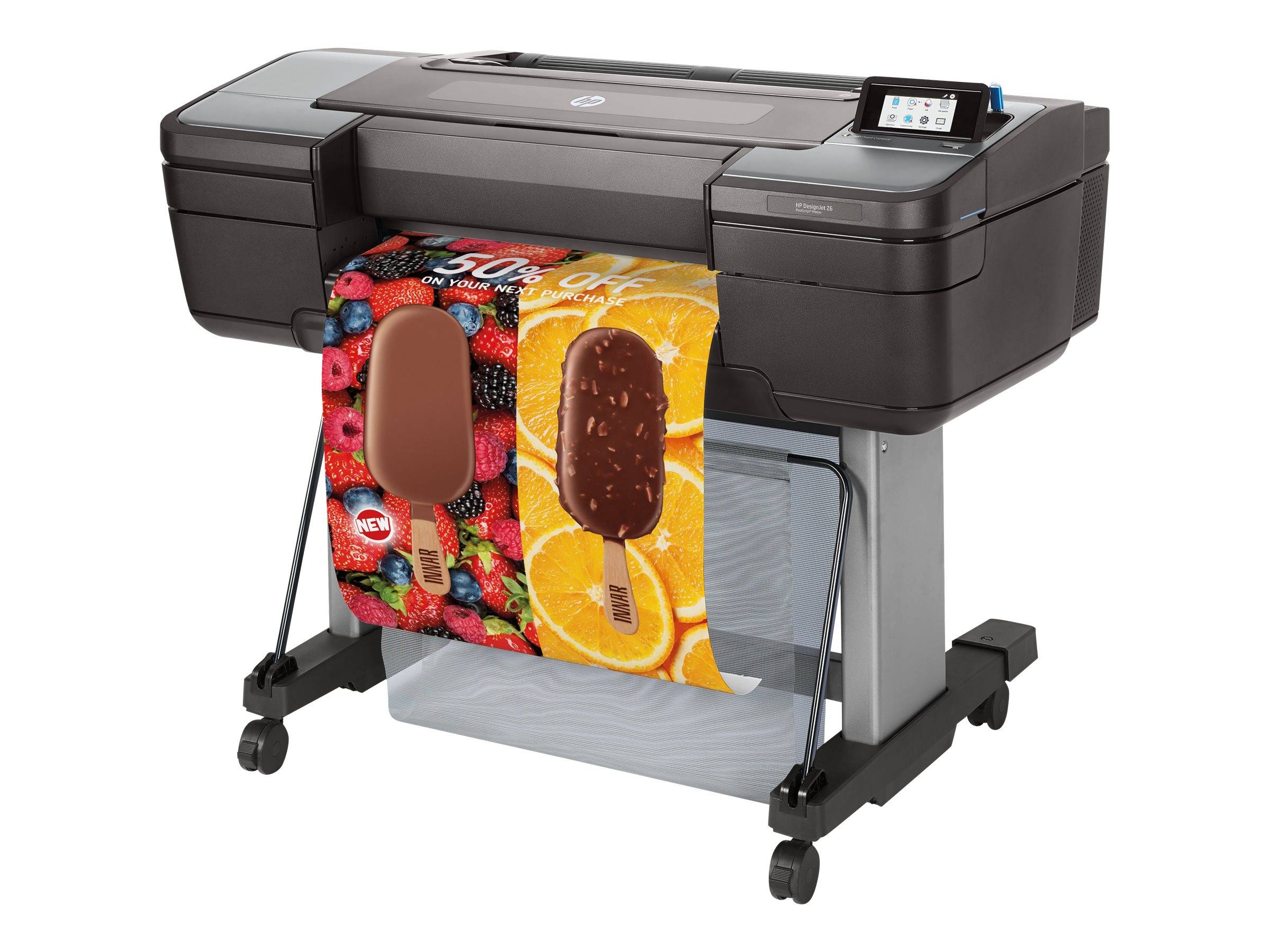 HP DesignJet Z6 PostScript - 610 mm (24") Großformatdrucker - Farbe - Tintenstra-1