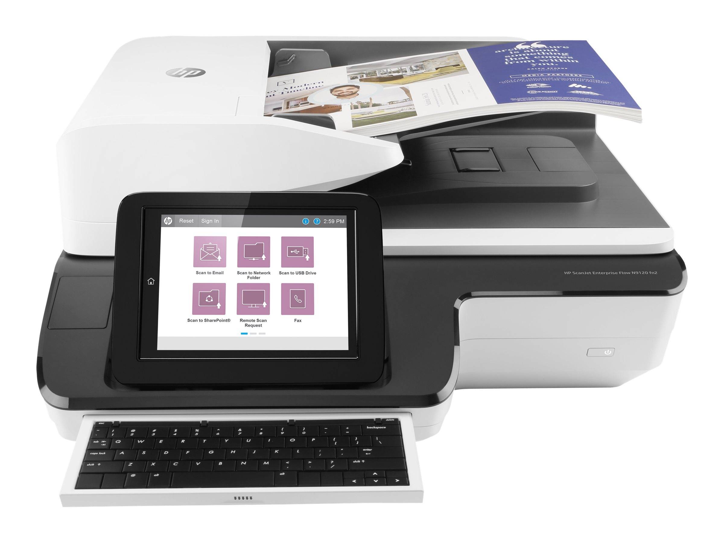 HP ScanJet Enterprise Flow N9120 fn2 - Dokumentenscanner - Flachbett: CCD / ADF: CIS - Duplex - 297 x 864 mm - 600 dpi x-1