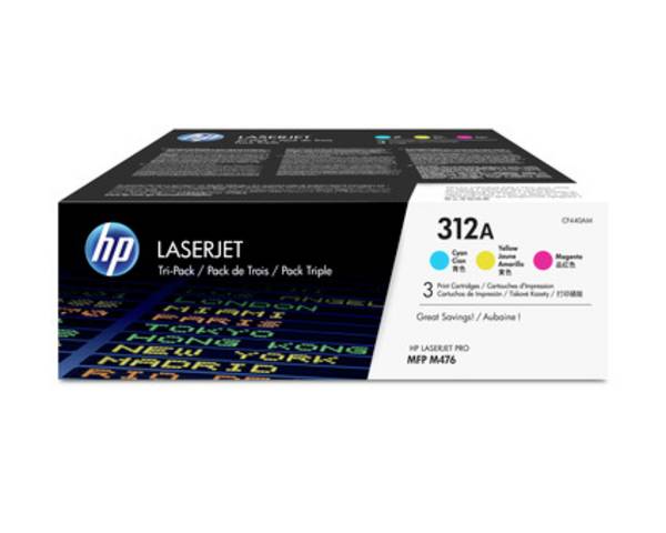 HP 312A - 3er-Pack - Gelb, Cyan, Magenta - original - LaserJet - Tonerpatrone (CF440AM)