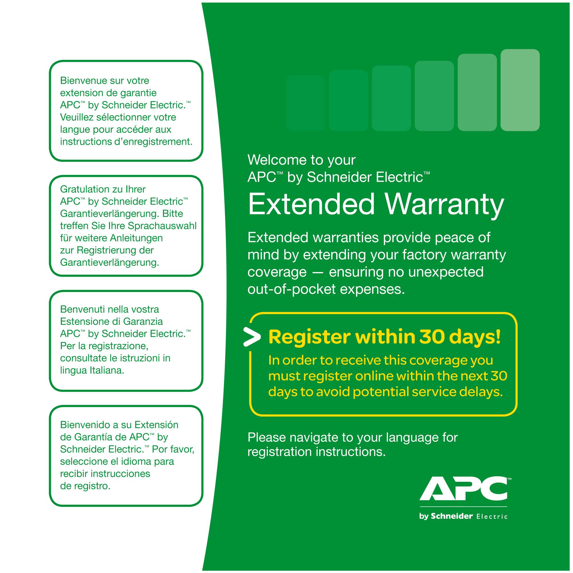 APC Extended Warranty Service Pack - Technischer Support-2