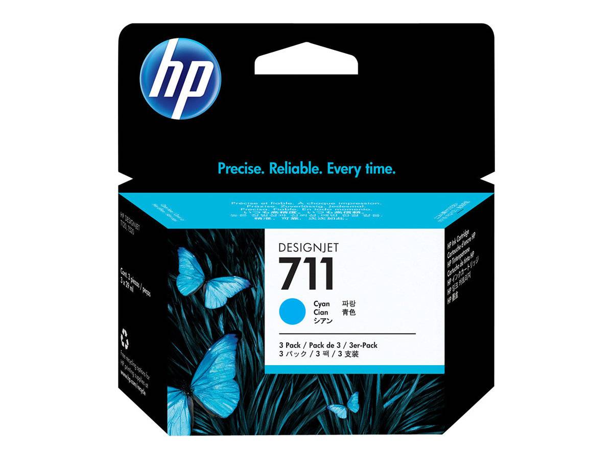 HP 711 - 3er-Pack - 29 ml - Cyan - original - DesignJet-1