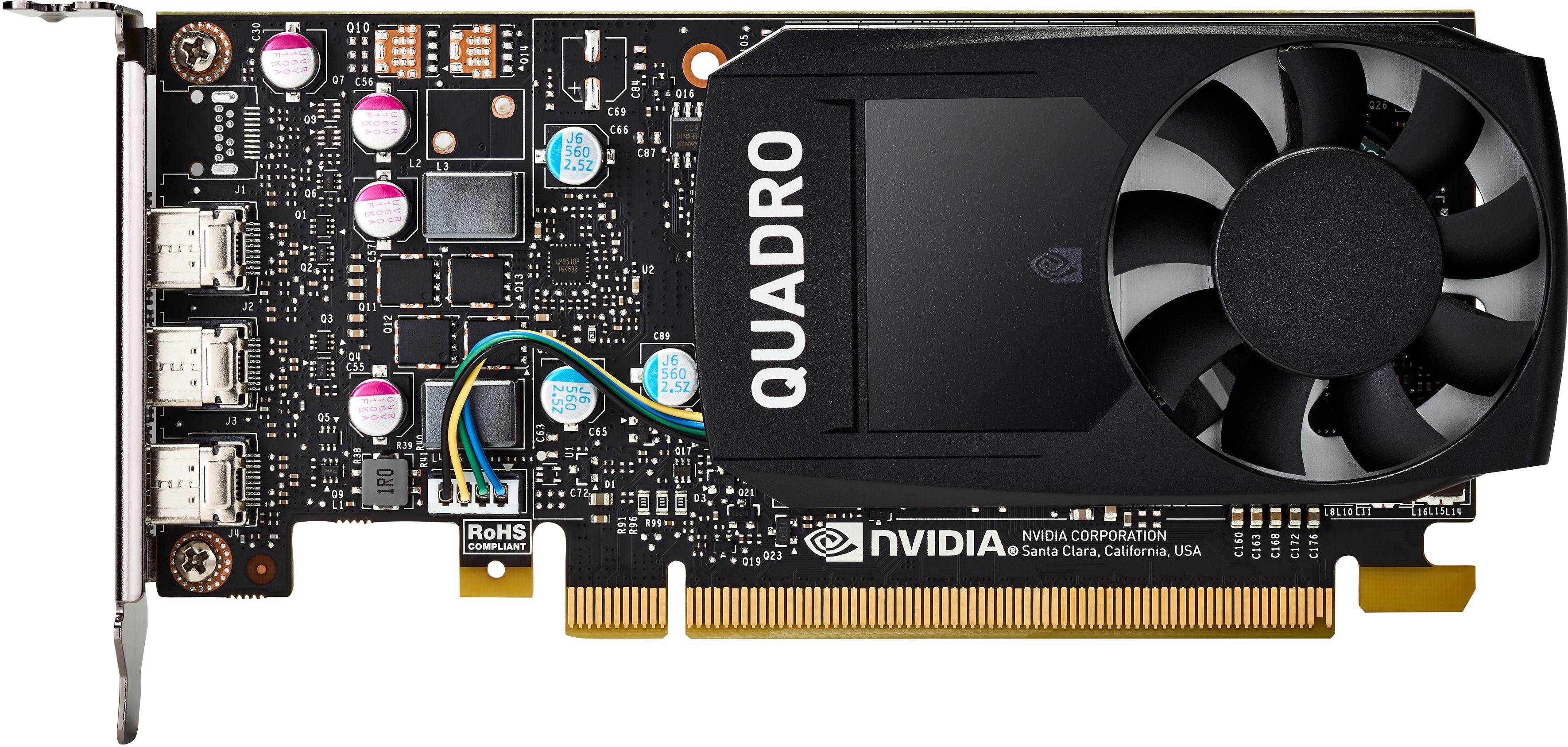 NVIDIA Quadro P400 - Grafikkarten - Quadro P400 - 2 GB GDDR5 - PCIe 3.0 x16 - 3 x Mini DisplayPort - für Workstation Z2 -1