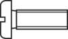 TOOLCRAFT 815560 Zylinderschrauben M2 10 mm Schlitz DIN 84 Stahl verzinkt 100 St.