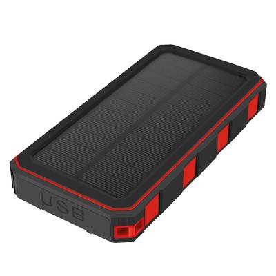 Fontastic Prime Solar   Bank Xora20 20000mAh schwarz Fast Charge, LED Licht, 2 x USB-A, 1 x Typ-C