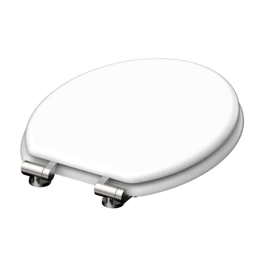 SCHÜTTE WC-Sitz WHITE Holzkern-0