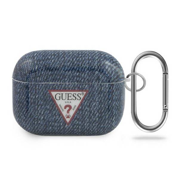 Guess Apple Airpods Pro Cover Dunkelblau Jeans Collection Schutzhülle Case