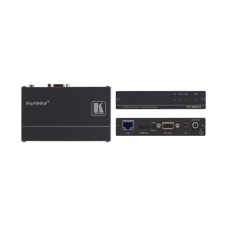 KRAMER TP-580T - 4K UHD HDBaseT-Sender (HDMI über HDBaseT | Twisted Pair | 4K@60Hz | 4:2:0 | RS-232 | IR)-0
