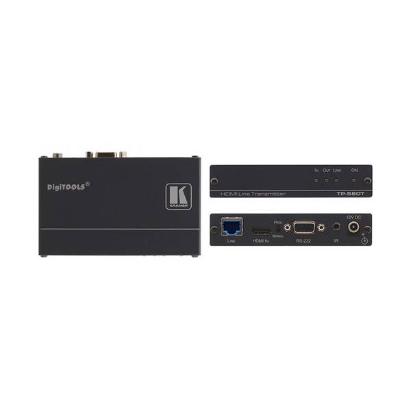 KRAMER TP-580T - 4K UHD HDBaseT-Sender (HDMI über HDBaseT | Twisted Pair | 4K@60Hz | 4:2:0 | RS-232 | IR)