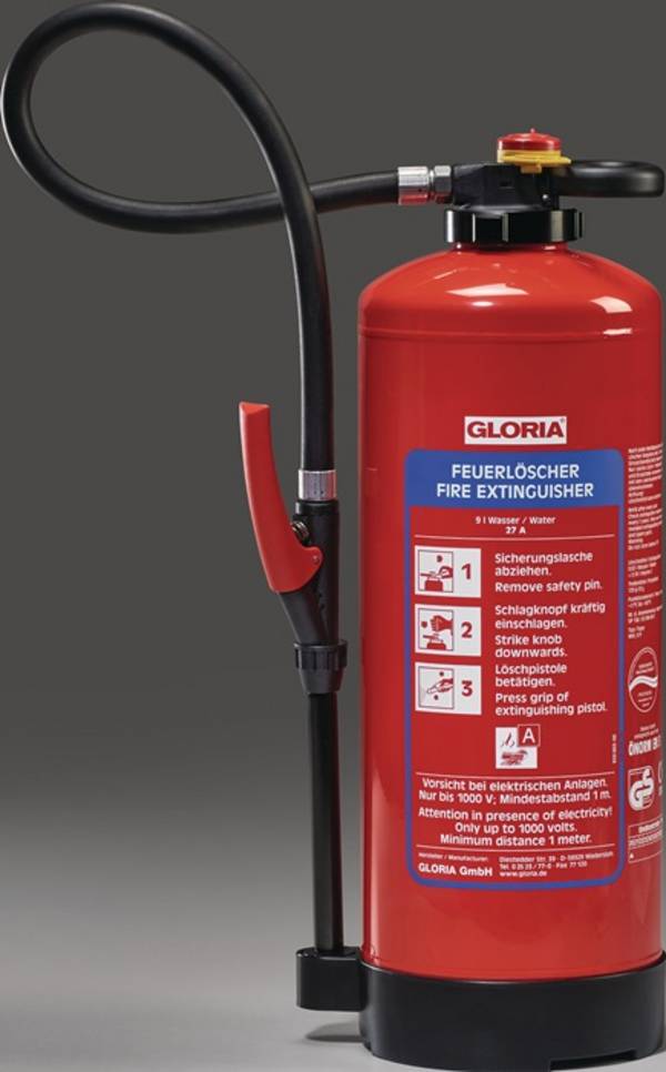 Wasserfeuerlöscher WKL 6 PRO 6l Aufladegerät Brandkl.21 A m.Wandh.GLORIA