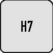 Symbolbild für Handreibahle DIN 206 H7 Form B D.23mm HSS drallgenutet BECK