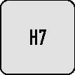 Symbolbild für Handreibahle DIN 206 H7 Form B D.36mm HSS drallgenutet BECK