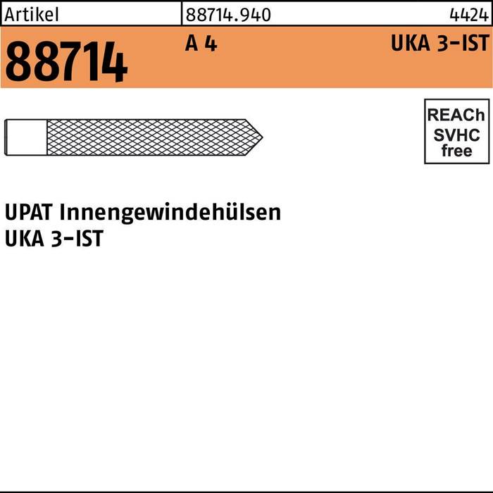 Innengewindehülse R 88714 UKA IST M8 A 4 10 Stück UPAT-0