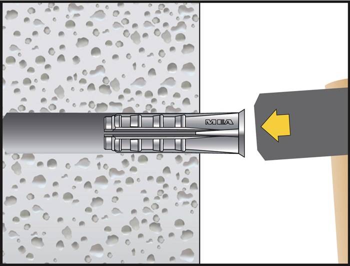 Porenbetondübel GB Spezialdübel mit exzellenten Haltewerten in Porenbeton 14 x 75 mm - 10 Stück-9
