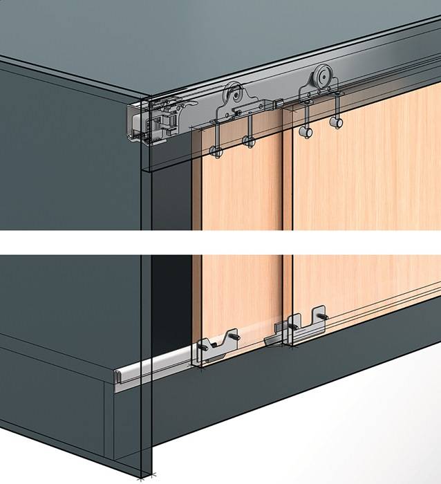 Schiebetürbeschläge-Set,45078 Hettich-5