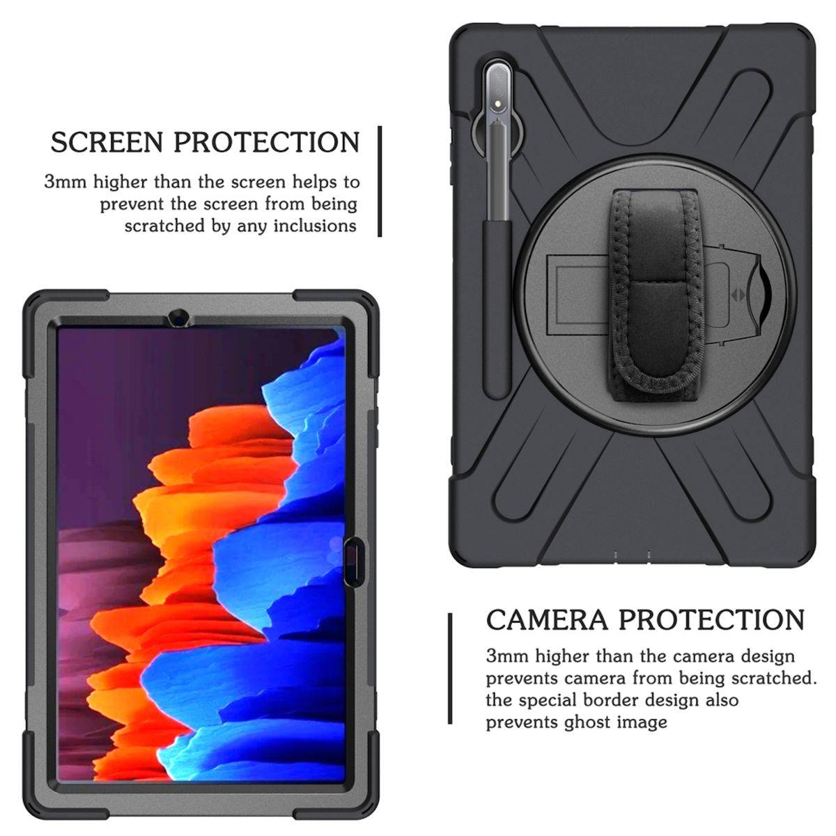 Für Samsung Galaxy Tab S10 Plus / S9 Plus FE Plus 360 Hülle-3