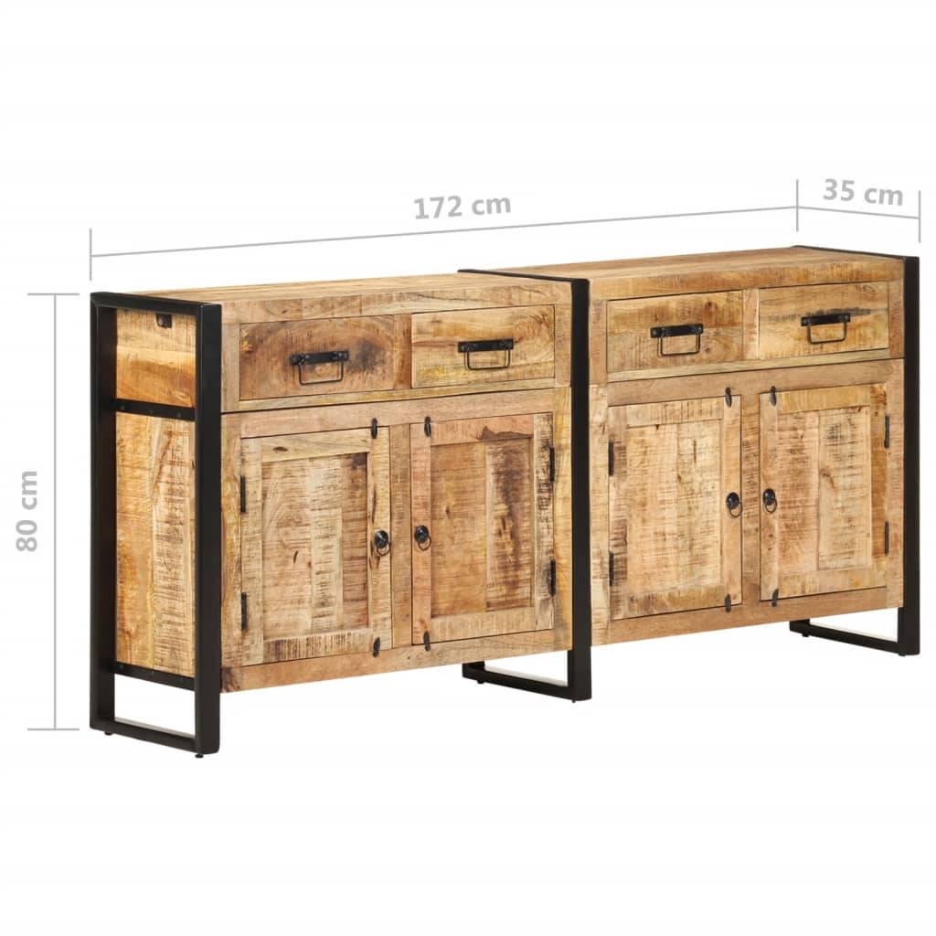 vidaXL Sideboard 172x35x80 cm Mango Massivholz-4