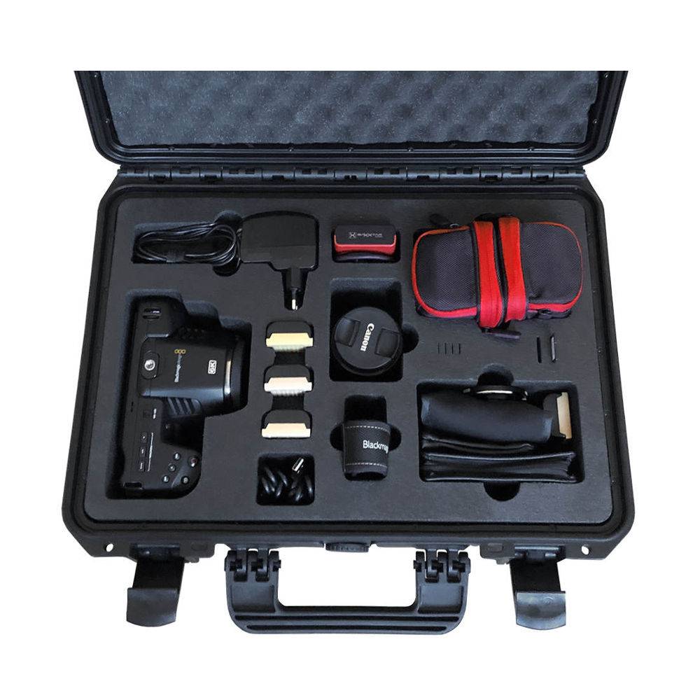 TOMcase Profi Transportkoffer für Blackmagic 6K Kamera mit viel Zubehör; wasserdichter Outdoor case IP67-1