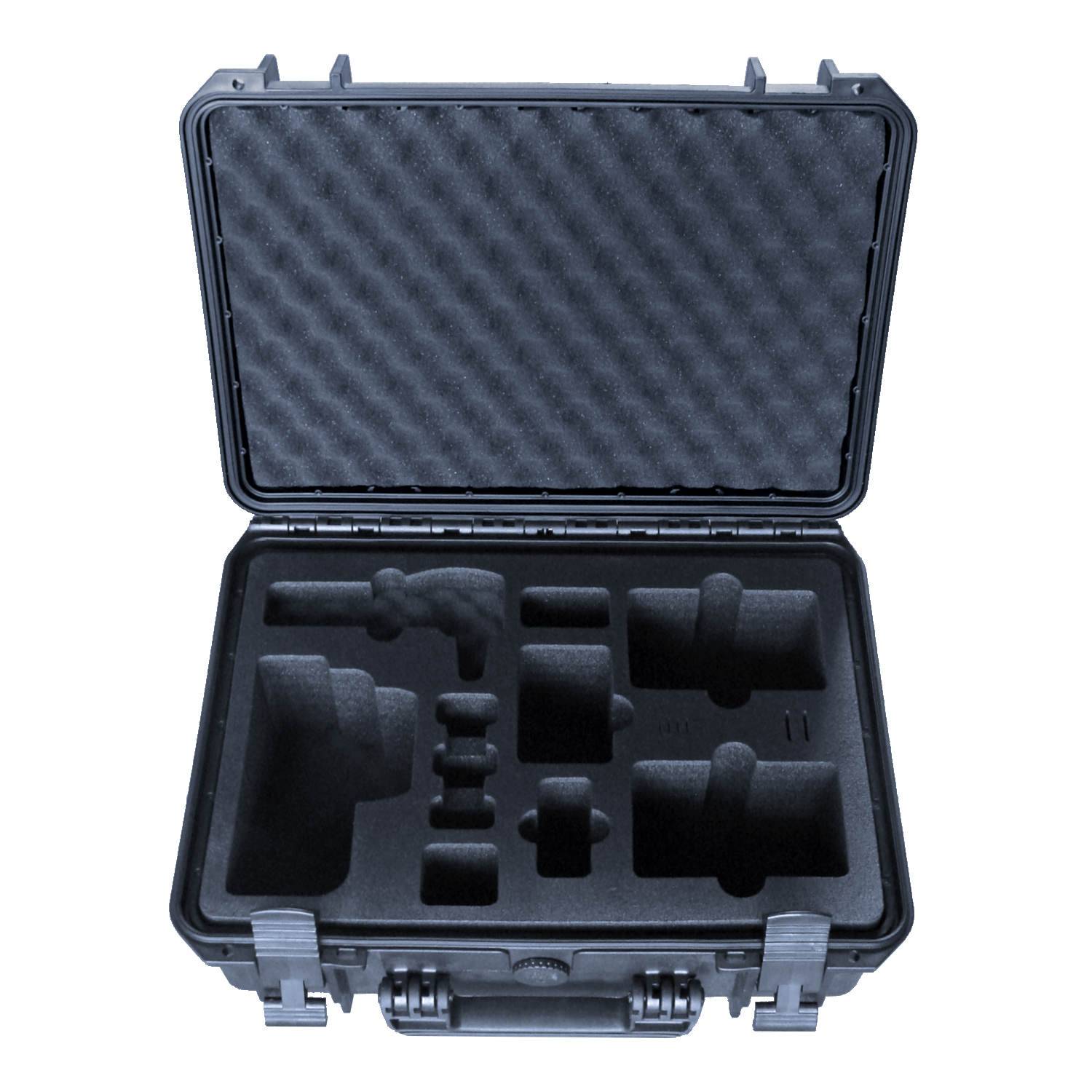 TOMcase Profi Transportkoffer für Blackmagic 6K Kamera mit viel Zubehör; wasserdichter Outdoor case IP67-3