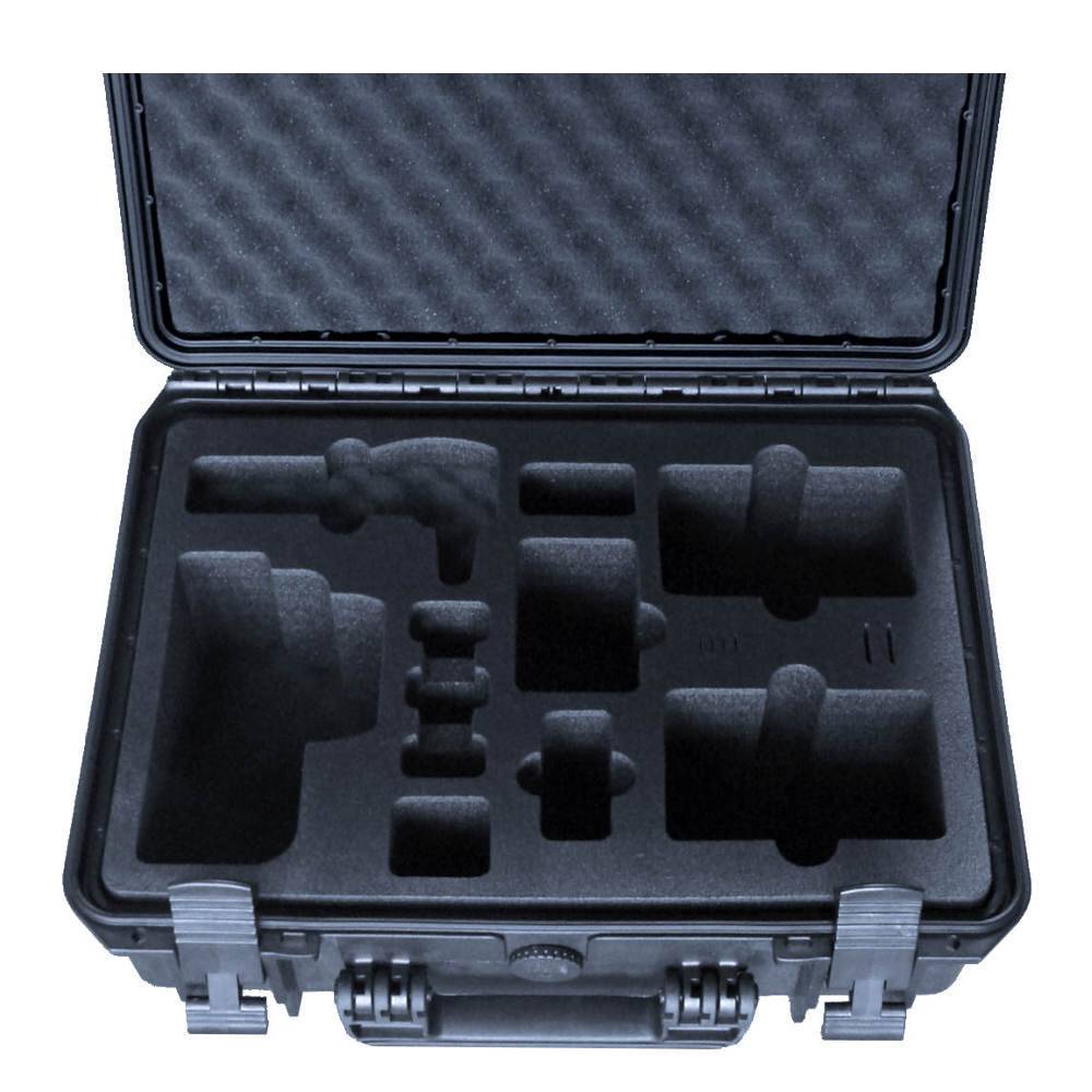 TOMcase Profi Transportkoffer für Blackmagic 6K Kamera mit viel Zubehör; wasserdichter Outdoor case IP67-4