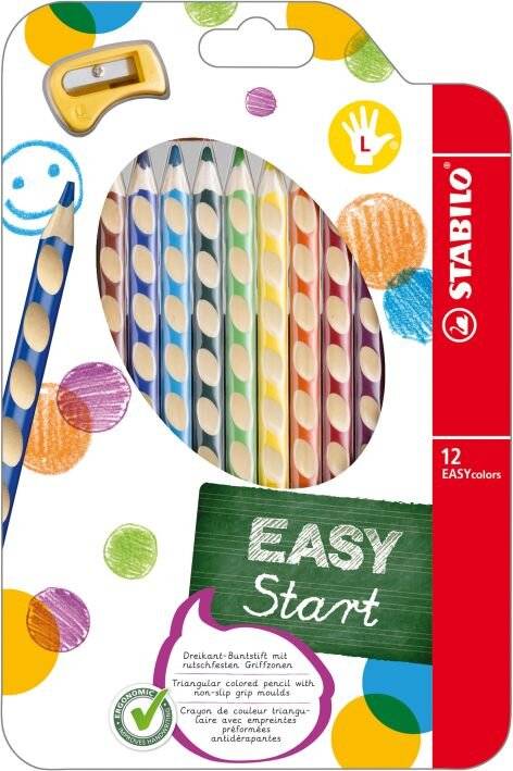 Dreikant-Buntstift Easycolors Linkshänder Etui VE=12 Farben-2