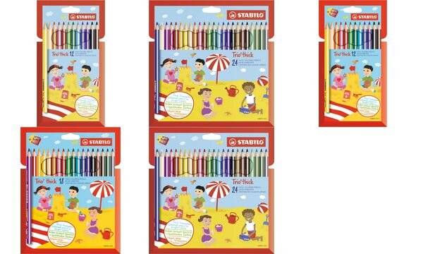 STABILO Dreikant-Buntstifte Trio dick, 12er Karton-Etui (5652713)