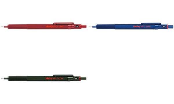 Rotring Feinminenstift 600 Metallic 0.7mm, Grün, Metall, HB, 0,7 mm, Hexagonal, Metall-3