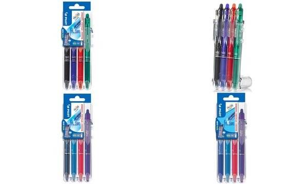 PILOT Tintenroller FRIXION BALL CLICKER 07 Set2Go, 4er Etui (5045405)-0