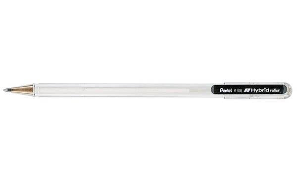 Pentel Gel-Tintenroller Hybrid Gel Roller K108, weiß (5102172)-0