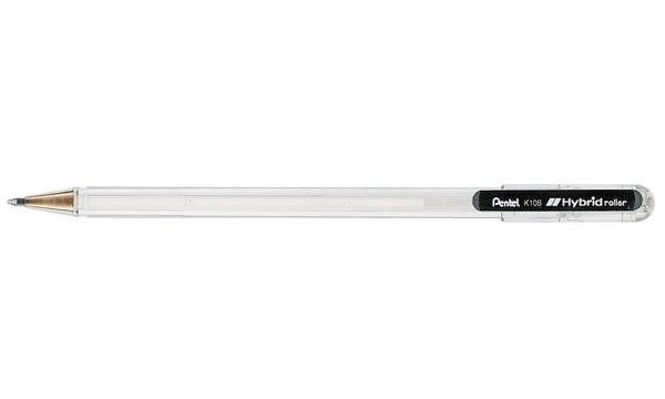 Pentel Gel-Tintenroller Hybrid Gel Roller K108, weiß (5102172)