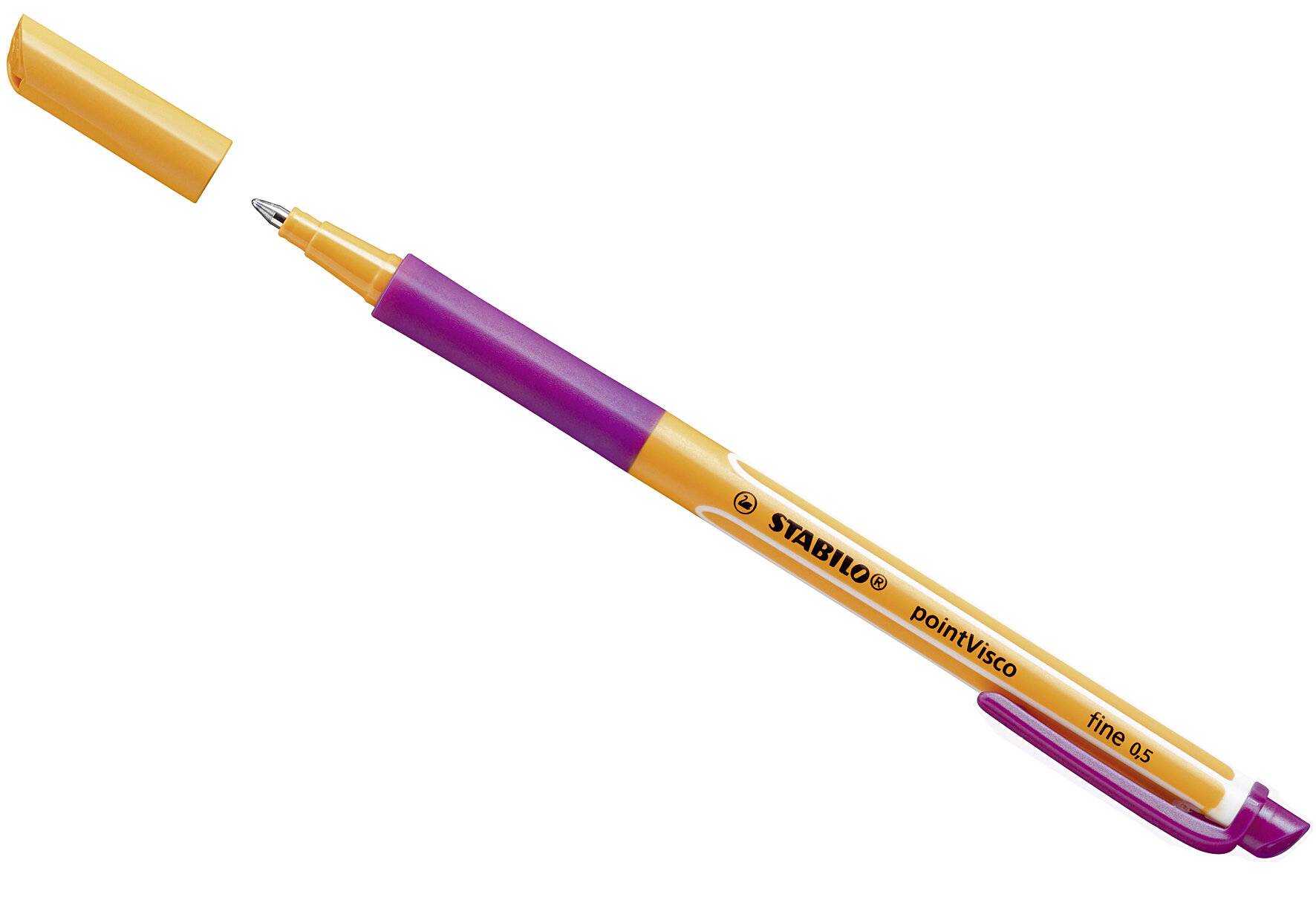 STABILO Gel-Roller pointVisco, Strichstärke: 0,5 mm, lila (5654124)-1