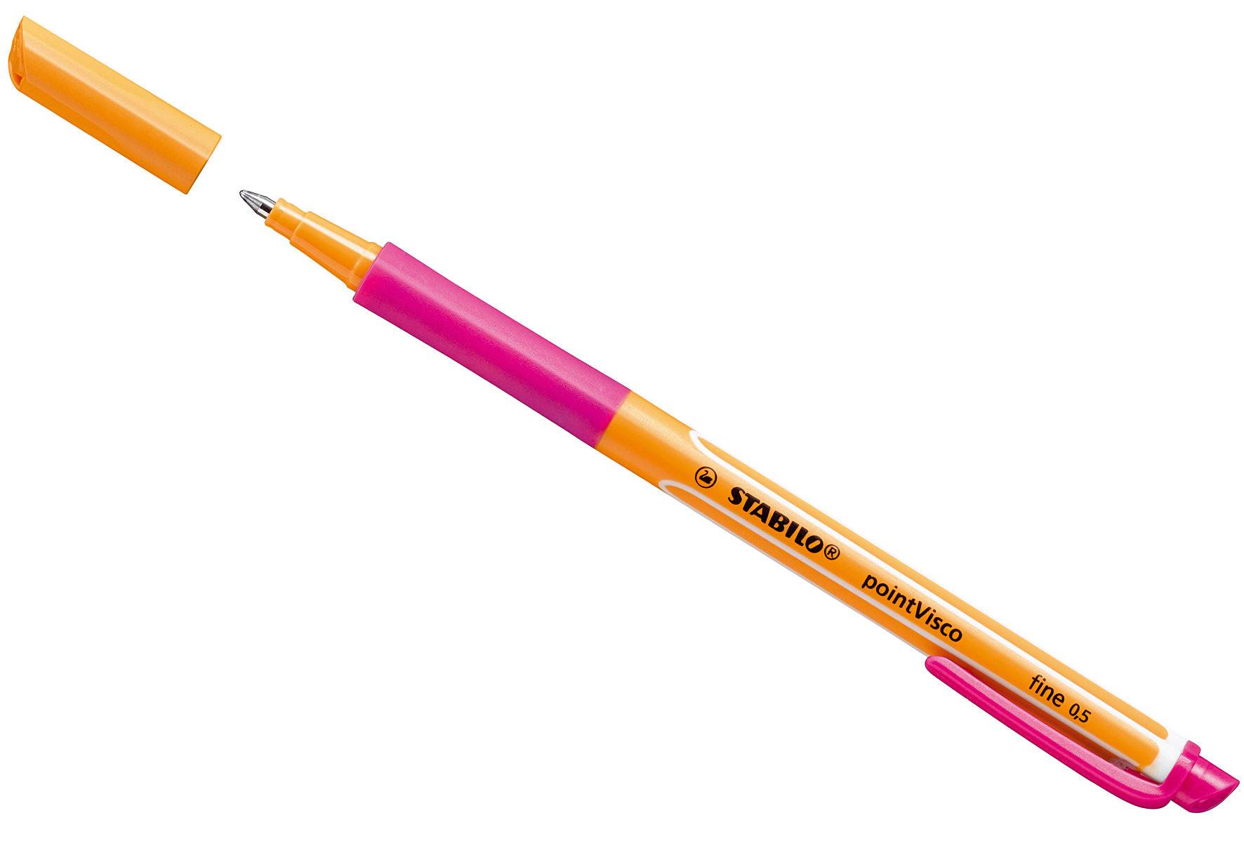 STABILO Gel-Roller pointVisco, Strichstärke: 0,5 mm, pink (5654125)-1