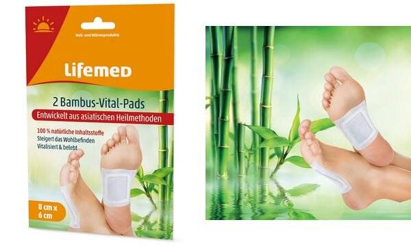 Lifemed Bambus-Vital-Pads, 80 x 60 mm, weiß, 2er Pack (6499326)