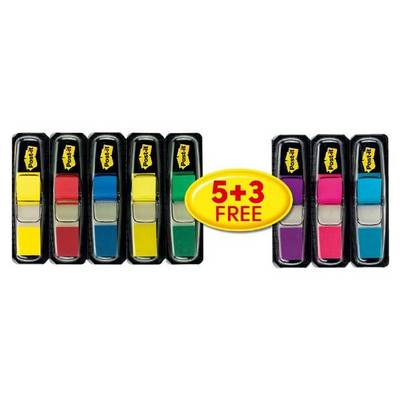 Post-it Haftmarker Index Mini, 11,9 x 43,2 mm, 5+3 gratis-0
