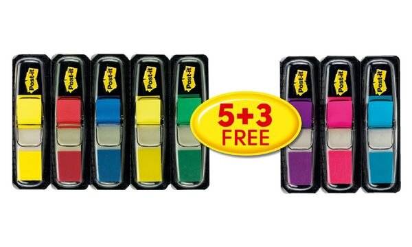 Post-it Haftmarker Index Mini, 11,9 x 43,2 mm, 5+3 gratis